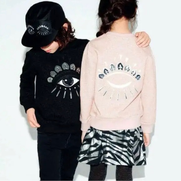 Great condition Kenzo children’s eye pink sweatshirt size 4